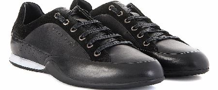Boss Gramino Black Leather Trainers
