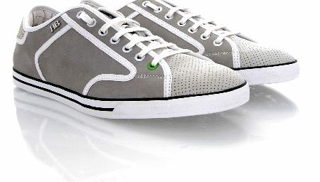 Hugo Boss Green Pioneer Trainers In Grey