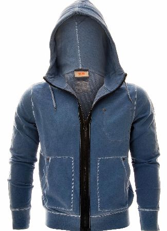 Hugo Boss Hooded Sweat Jacket Ztylo Blue