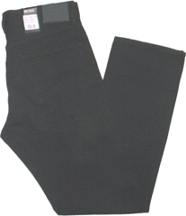 Ink Black Cotton Stretch Jeans