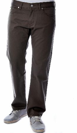 Hugo Boss Iowa-10 Straight Leg Jeans Khaki