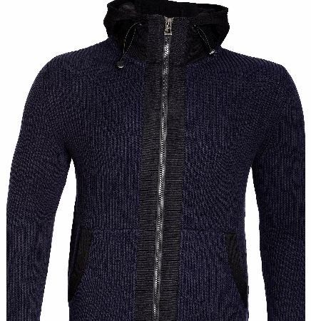 Hugo Boss Kustor Contrast Hooded Cardigan