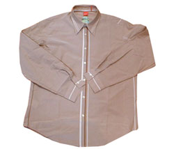 Hugo Boss Long sleeved wide stripe shirt