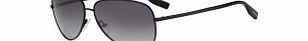 HUGO BOSS Mens BOSS 0477-S 003 EU Black Sunglasses