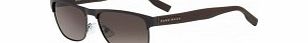 HUGO BOSS Mens BOSS 0559-S 1ZA HA Brown Sunglasses