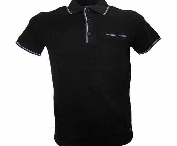 Mens Designer Hugo Boss Orange Programm Polo Shirt, Tee, In Black