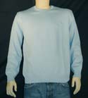 Hugo Boss Mens Sky Blue Round Neck Cotton Sweater
