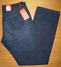 Orange Label Washed Vintage Jeans with Zip-fly