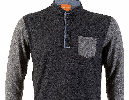 Hugo Boss Orange ``Patchy`` Long Sleeved Top