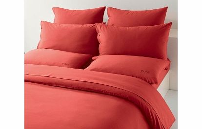 Hugo Boss Plain Dye Bedding Coral Fitted Sheets King