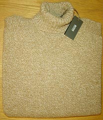 Hugo Boss Roll-neck Virgin Wool/Silk Sweater