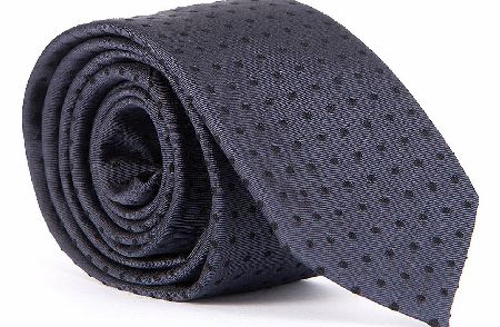 Hugo Boss Silk Blend Tie Navy 6cm