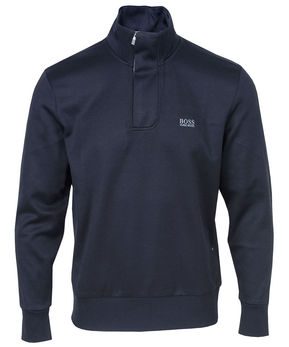 Hugo Boss Sweat Zip Neck Sweater Black