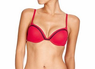 Huit Lucky red padded bikini top