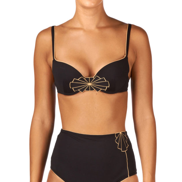 Huit Womens Huit Cleopatra Padded Air Bra Bikini Top