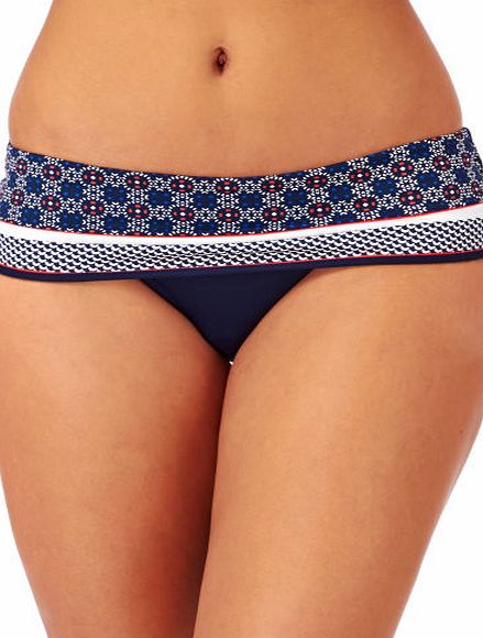 Huit Womens Huit Panama Bandeau Bikini Bottom - Navire