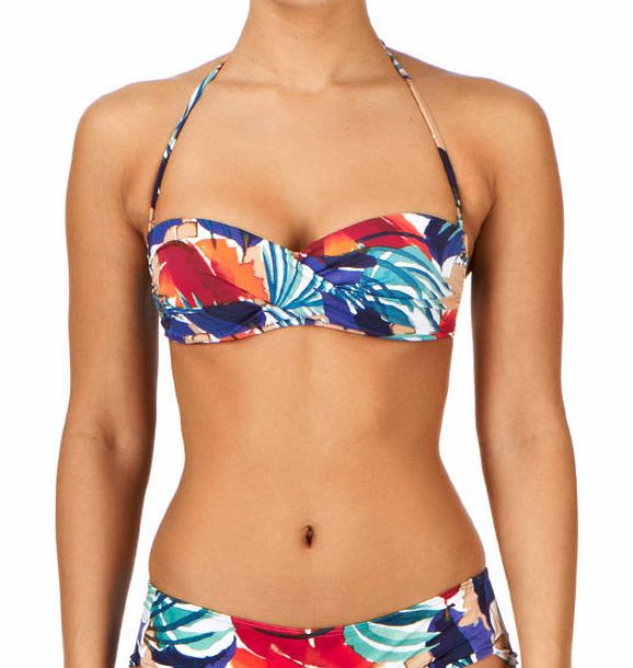 Huit Womens Huit Sweet Bamboo Twisted Bandeau Bikini