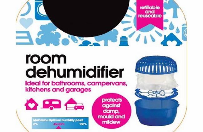 Room Dehumidifier - Helps To Maintain Optimal Humidity - No Mess Refill System - Great For Bathrooms, Caravans, Kitchens and Garages