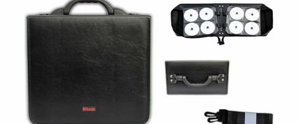 HUMLIN CD WALLET DVD DISC 520 STORAGE HOLDER CARRY CASE WALLET HUMLIN BRANDED 520 CD CAPACITY