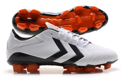 Hummel Rapid X Blade FG Football Boots White/Black/Orange