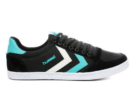 Slimmer Stadil Low Black/Turquoise Canvas