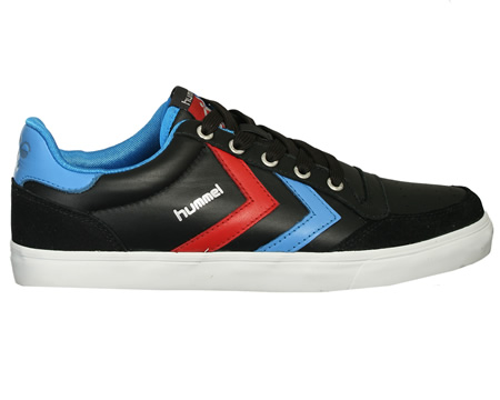 Stadil Low Black/Red/Blue Leather Trainers