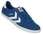 Hummel Stadil Low Blue/White Canvas Trainers