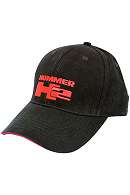 Hummer H2 Hummer Baseball Cap Black Red