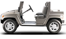 hummer H3 Golf Buggy Grey