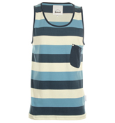 Humor Anglo New Marine Stripe Tank Top T-Shirt