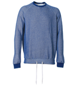 Humor Fly Blue and White Fleck Sweater