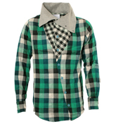 Green Check Long Sleeve Shirt