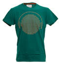 Humor Green T-Shirt with Headphones Design