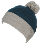 Humor Hoola Hood Dark Marine and Grey Bobble Hat