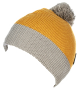 Hoola Hood Yellow and Grey Bobble Hat