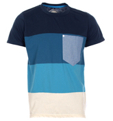 Humour Neu Dress Blue Striped T-Shirt