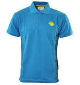 Mid Blue Pique Polo Shirt
