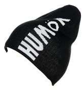 Humor Miho Hood Black Beanie Hat