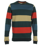 Mike Grey Melange Stripe Sweatshirt