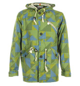 Humor Mirillo Washed Green Hooded Jacket