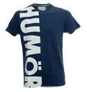 Humor Navy T-Shirt with White Logo