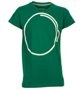 Humor Regula Dalle Green T-Shirt with White Logo