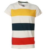 Regular Off White T-Shirt with Coloured