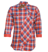 Humor Rowdy Pink and Blue Check Shirt
