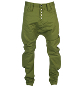 Humor Santiago Army Green Jeans - 34` Leg