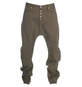 Humor Santiago Khaki Low Crotch Jeans - 32`