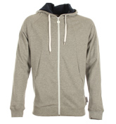 Skalle Grey Full Zip Hooded Sweatshirt