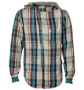 White, Red and Blue Check Long Sleeve
