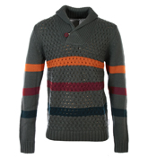 Humor Wimp Go Grey Shawl Collar Cardigan