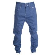 Humor Zanko Dark Blue Carrot Fit Jeans